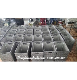 Giỏ đựng đồ mây nhựa NH405