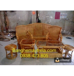Bàn ghế mây tự nhiên MA19