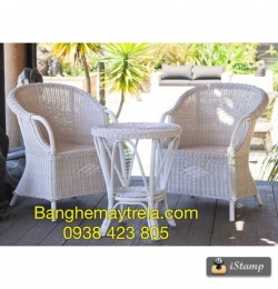 Bàn ghế mây tự nhiên MA17