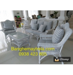 Bàn ghế mây tự nhiên MA15