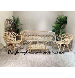 Sofa mây tre đan phòng khách MA485