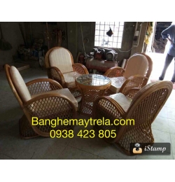 Bàn ghế mây tự nhiên MA3