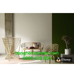 Bàn ghế mây tự nhiên MA76