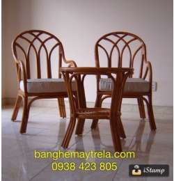 Bàn ghế mây tự nhiên MA62