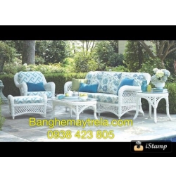 Bàn ghế mây tự nhiên MA16