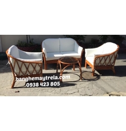 Bàn ghế sofa mây MA116