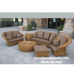 Bàn ghế mây tự nhiên MA117