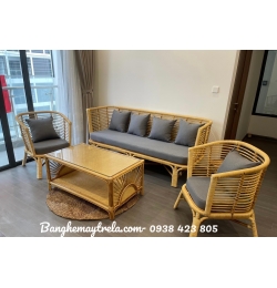 Bàn ghế sofa mây tự nhiên MA681