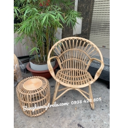 Bàn ghế mây MA333