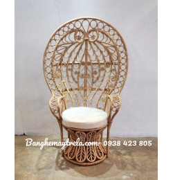 Ghế đuôi công mây tự nhiên decor chụp hình MA690