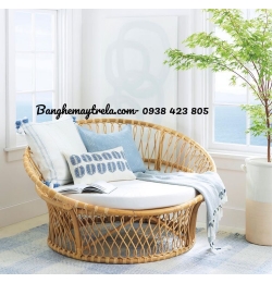 Giường tròn mây tự nhiên MA652