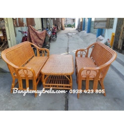 Bàn ghế mây tự nhiên MA551